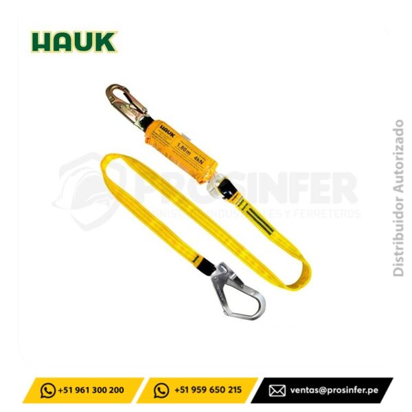 Línea de Vida un gancho de 3/4″ y un gancho de 2 1/4″ Hauk (DN1G)