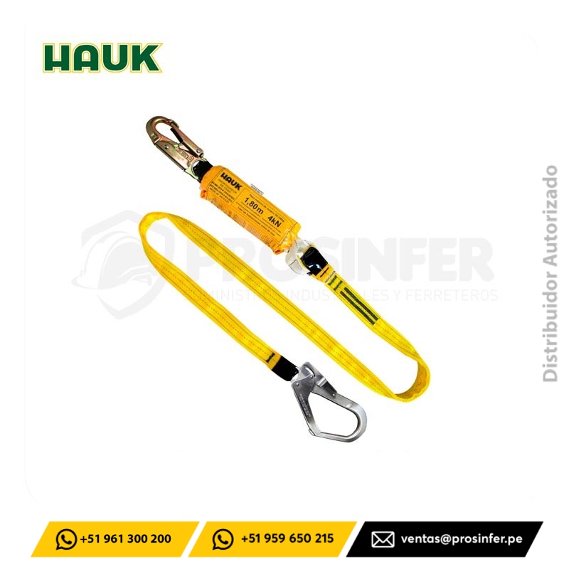 Línea de Vida un gancho de 3/4″ y un gancho de 2 1/4″ Hauk (DN1G)