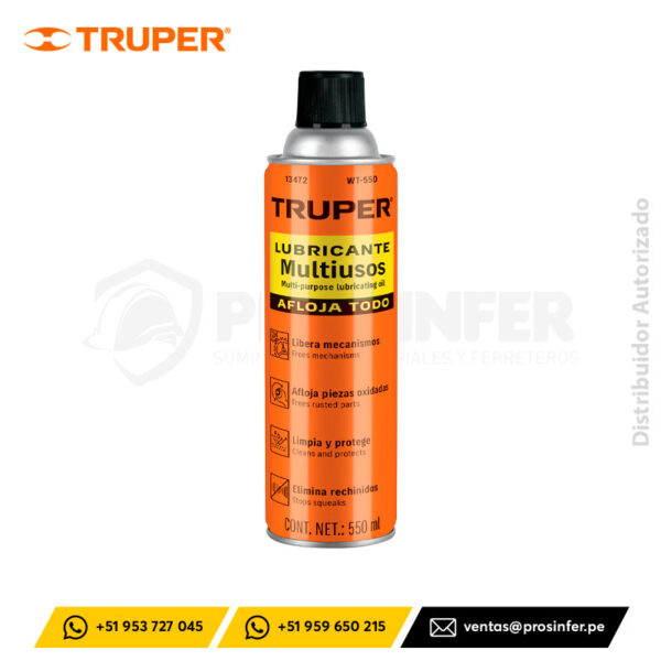 Aceite Aflojatodo 550 ml (19 oz) Truper 13472