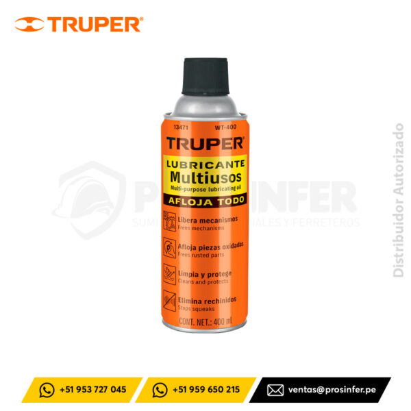 Aceite Aflojatodo 400 ml (14 oz) Truper 13471