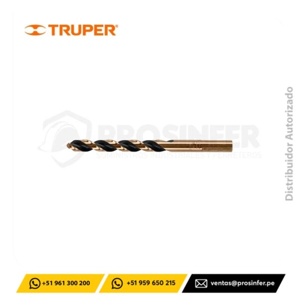Broca HSS 8.5 mm Trugold para metal Truper 14179