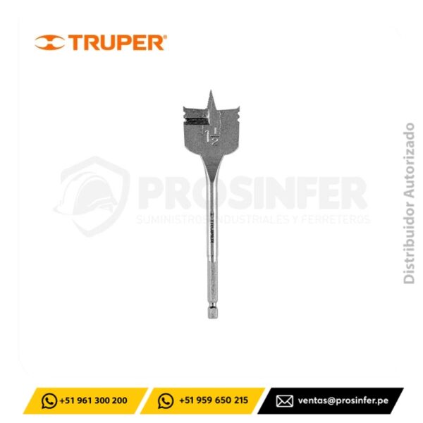 Broca Paleta 1-1/2" para madera Truper 11393