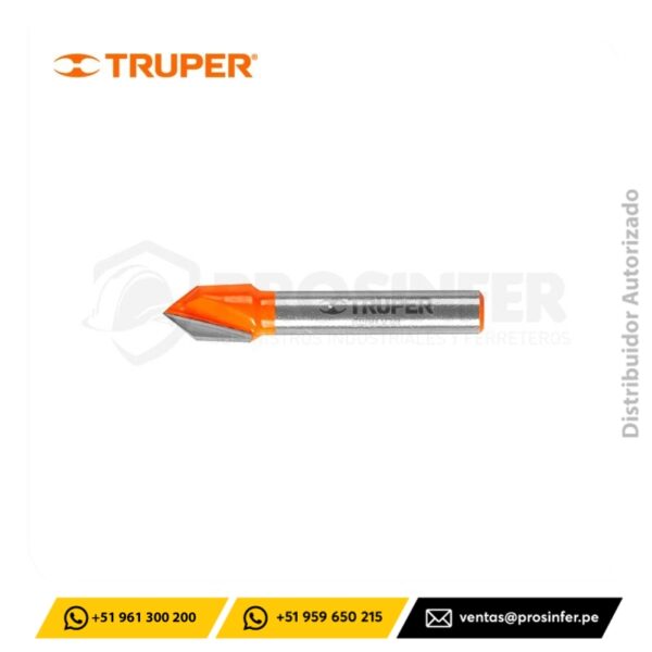 Fresa corte en "V" 3/8" Truper 11465