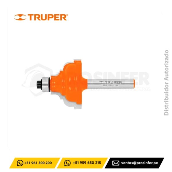 Fresa Española con Rodaje 1-1/4" Truper 10676
