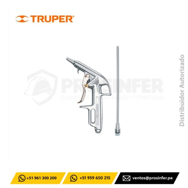 Pistola para Sopletear con 2 boquillas Truper 10647
