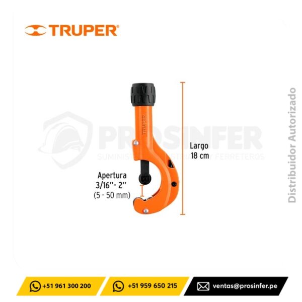 Cortador de Tubo de Cobre 3/16" a 2" Truper 12859