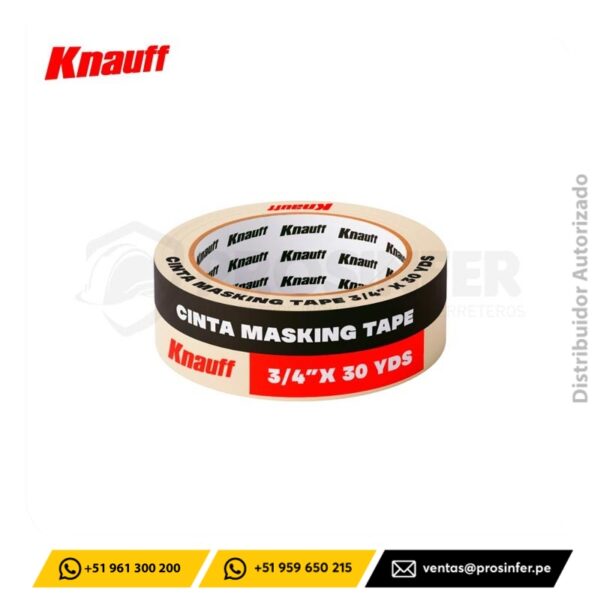 Cinta Masking Tape 3/4" x 30 Yds Knauff