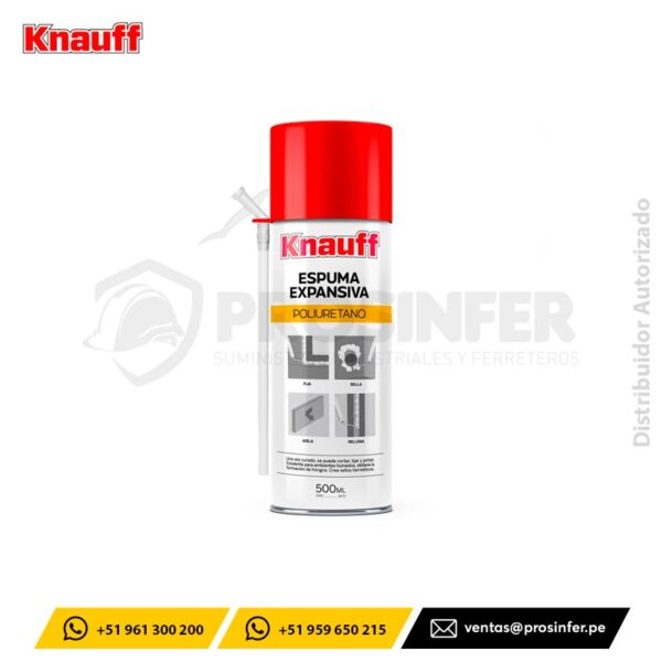 Espuma Expansiva de Poliuretano 500ml Knauff