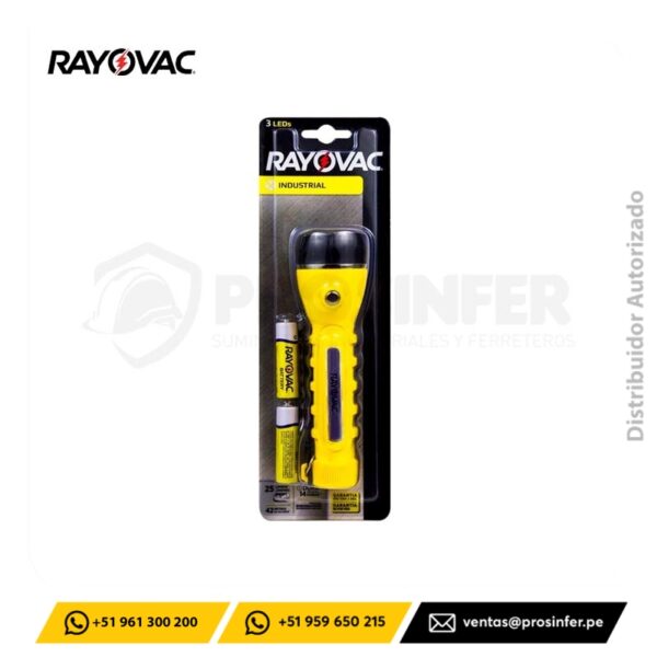 Linterna de Goma Industrial 2AA Rayovac