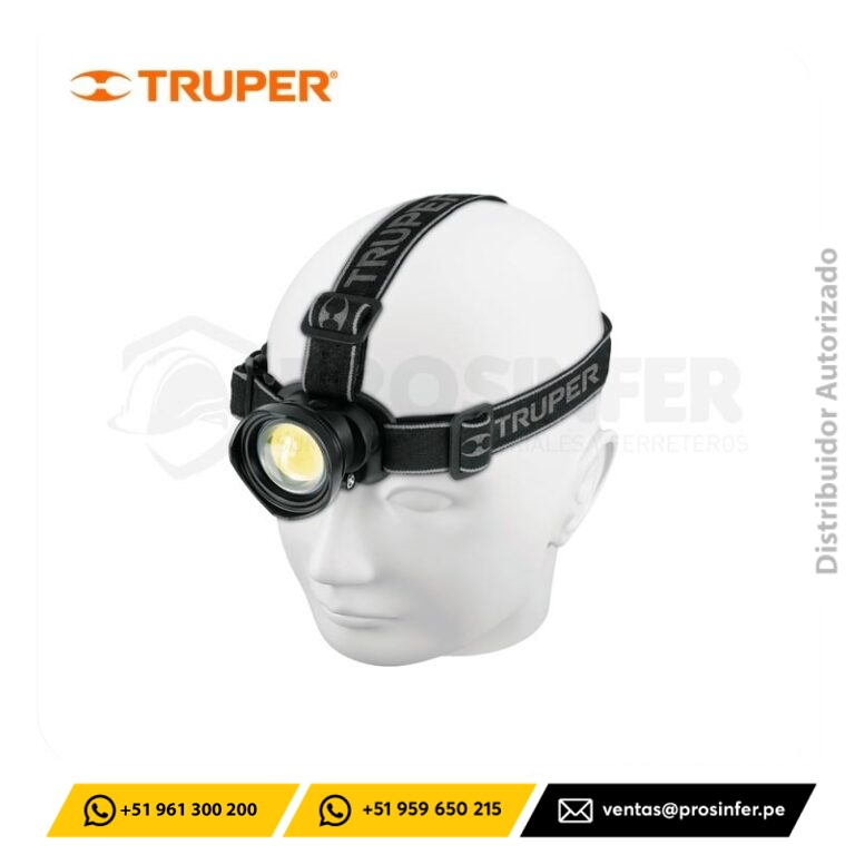 Linterna frontal 400 lumens Truper 11799 en Perú - Prosinfer