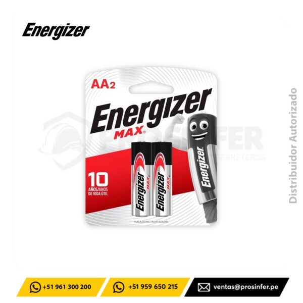 Pila Alcalina Energizer Max AA2
