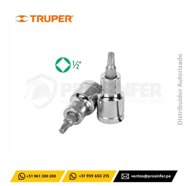 Dado Punta Torx T-30, encaste 1/2" Truper 13436