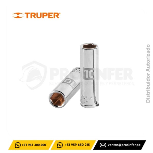 Dado Tubular Hexagonal 10 mm, encaste de 1/4" Truper 13204