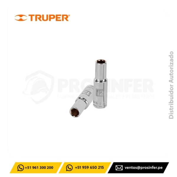 Dado Tubular Hexagonal 12 mm encaste 1/2" Truper 13352