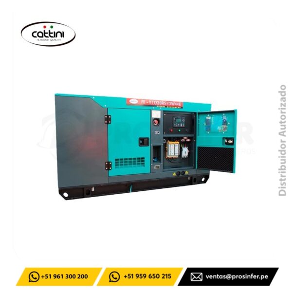 Generador Diesel 30 Kw Encapsulado Cattini RI-YTO30RS