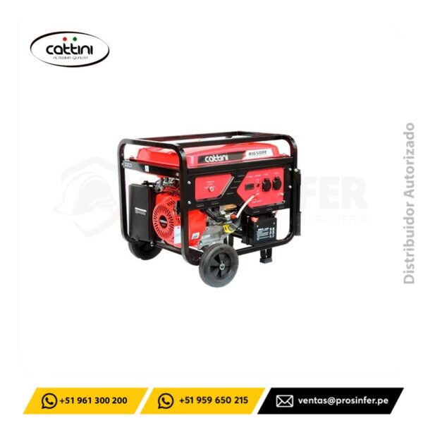 Generador Gasolinero 6.5Kw de 13 Hp Cattini RI6500E