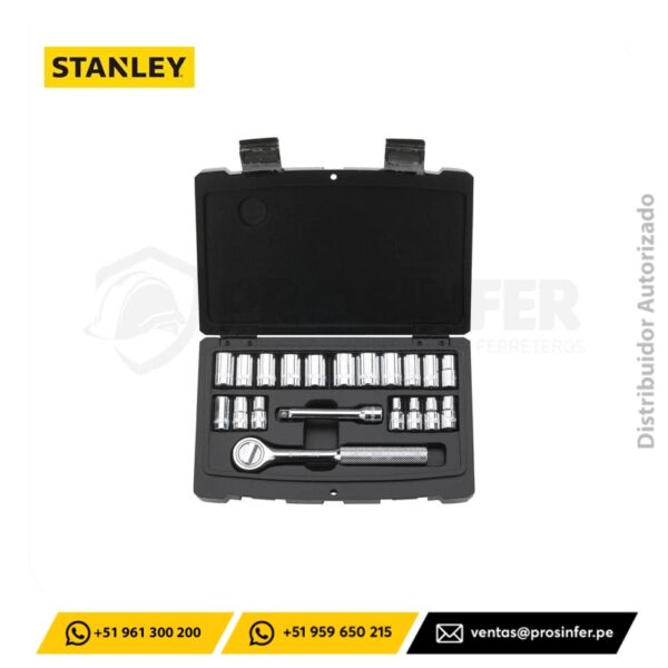 Juego de Dados de 1/4" 20 piezas Stanley 92-802