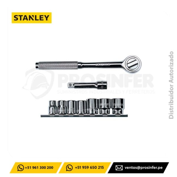 Juego de Dados Métrico 3/8″, 11 piezas Stanley 86-218