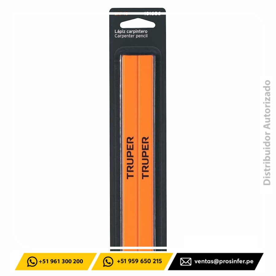 Blíster con 2 lápices para carpintero Truper 101686