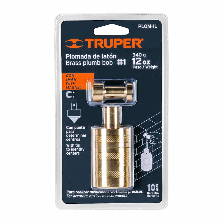 Plomada de Latón 12 oz Truper 17067