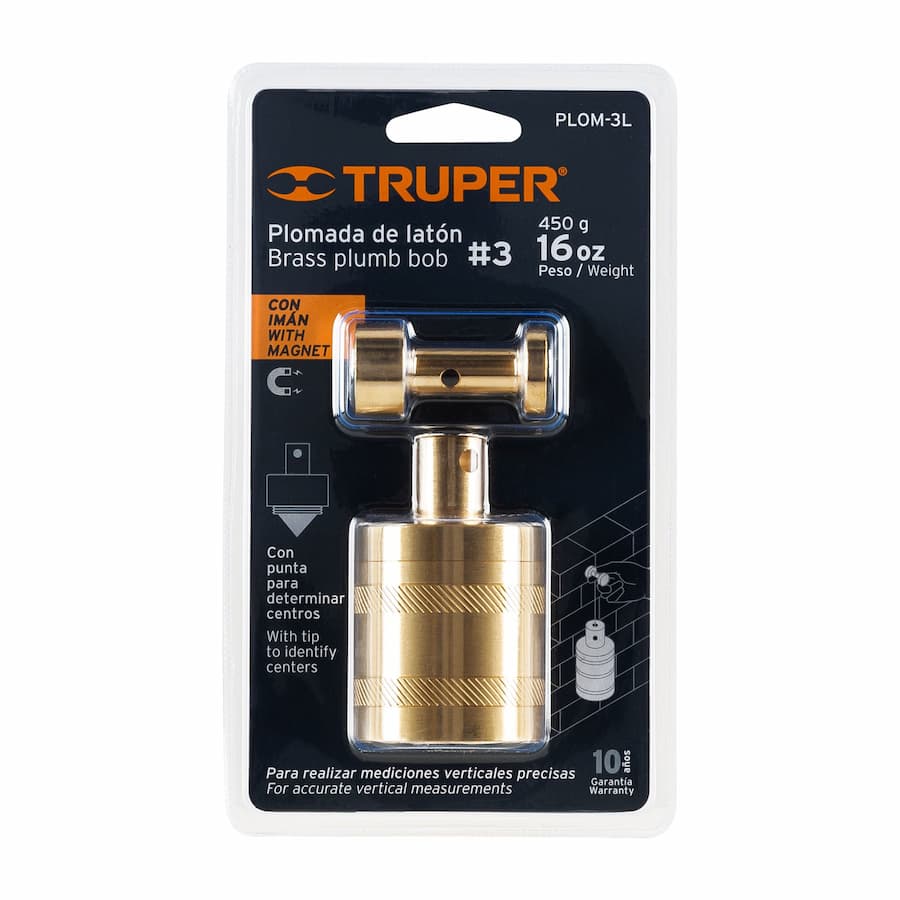 Plomada de Latón 16 oz Truper 17068