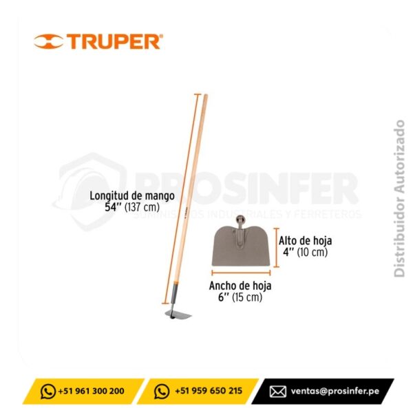 Azadón Jardinero 54" Truper 10553