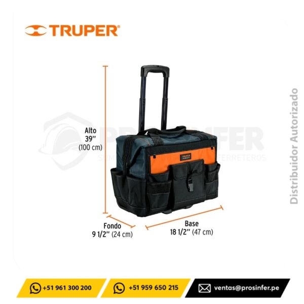 Maleta Portaherramientas con Ruedas Truper 101902