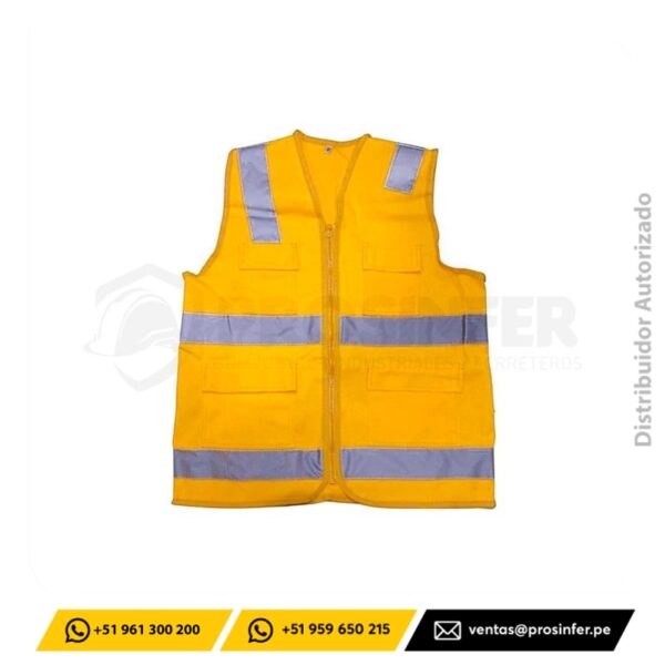 Chaleco drill modelo H color amarillo