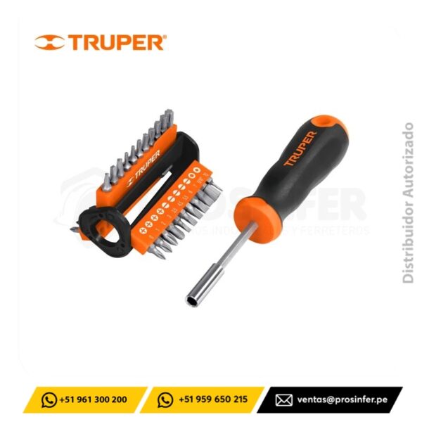 Desarmador con 33 Puntas Truper 13595