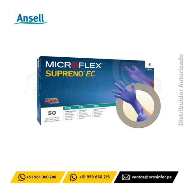 Guante Microflex Supreno EC SEC-375 Ansell