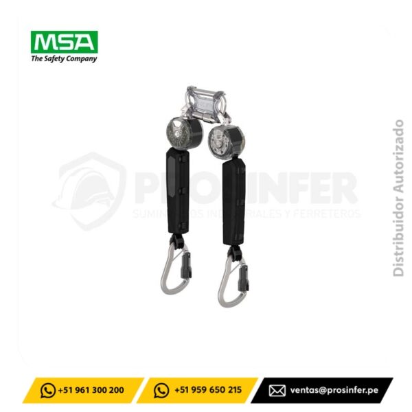 Retráctil V-TEC WEB PFL 6ft, 1.8 metros, MSA (VTOHW-012-RD-A)