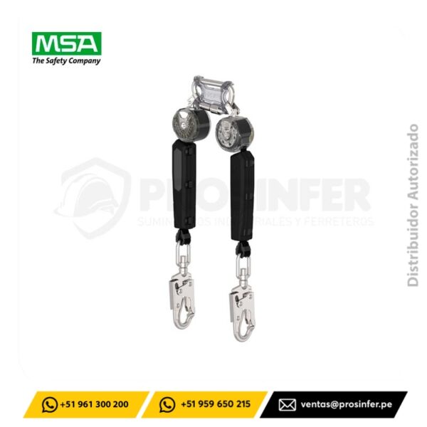Retráctil V-TEC WEB PFL 6ft, 1.8 metros, MSA (VTOHW-012-RE-A)