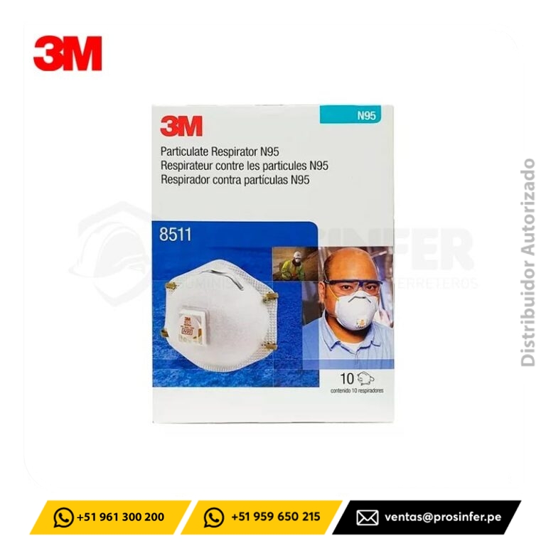 Respirador Desechable 3M 8511 N95 en Perú - Prosinfer