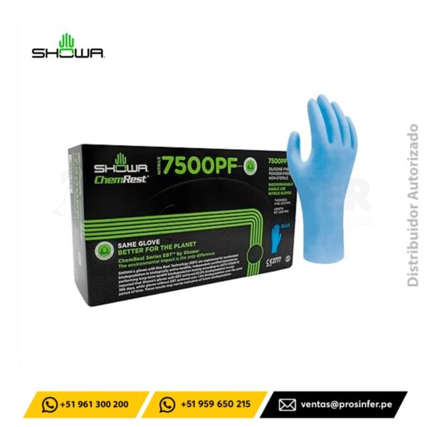 Guante Showa 7500PF Nitrilo