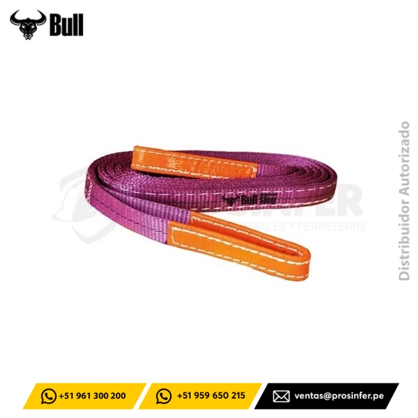 Eslinga de Poliéster 1″, 3 Capas (1.4T) 5 metros Bull