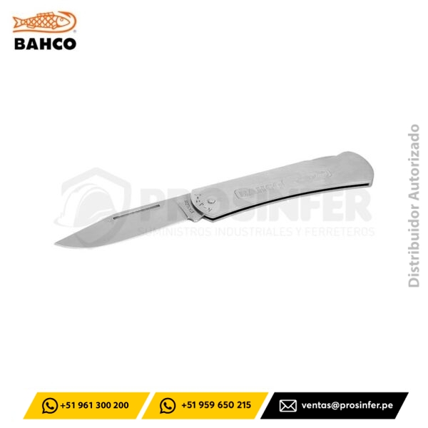 Navaja Plegable Recta Inoxidable Bahco K-AP-1