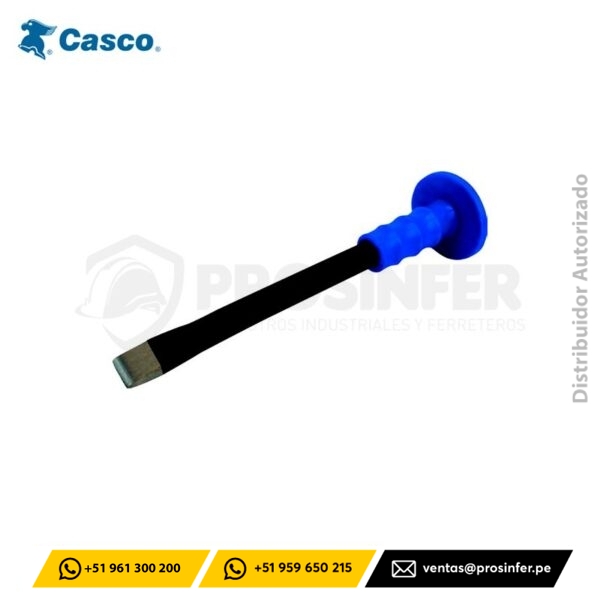 Cincel Punta Plana 3/4”x12” con Protector Casco