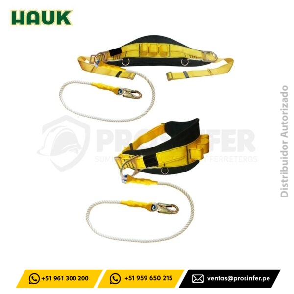 Cinturón de Posicionamiento con Línea de Conexión Incorporada Hauk CSCP