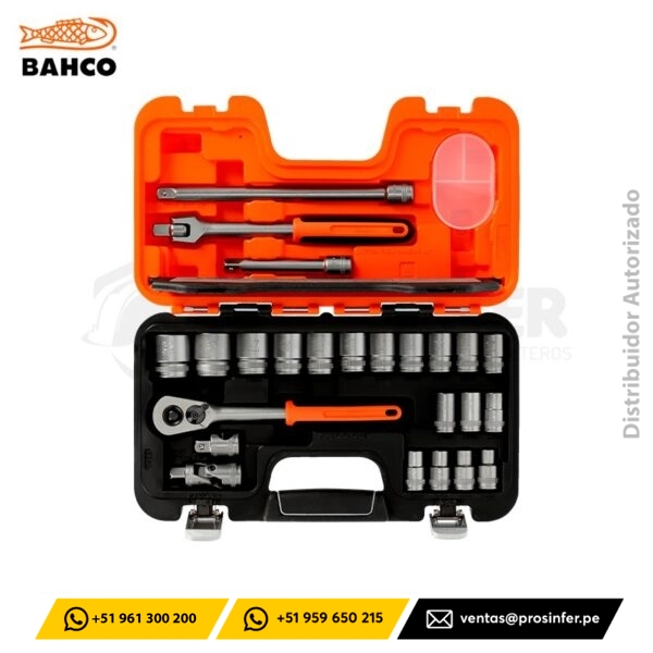 Juego de Dados 24 piezas 1/2" Bahco S240