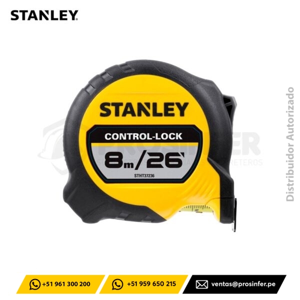 Cinta Métrica CONTROL-LOCK 8M Stanley STHT37236-5