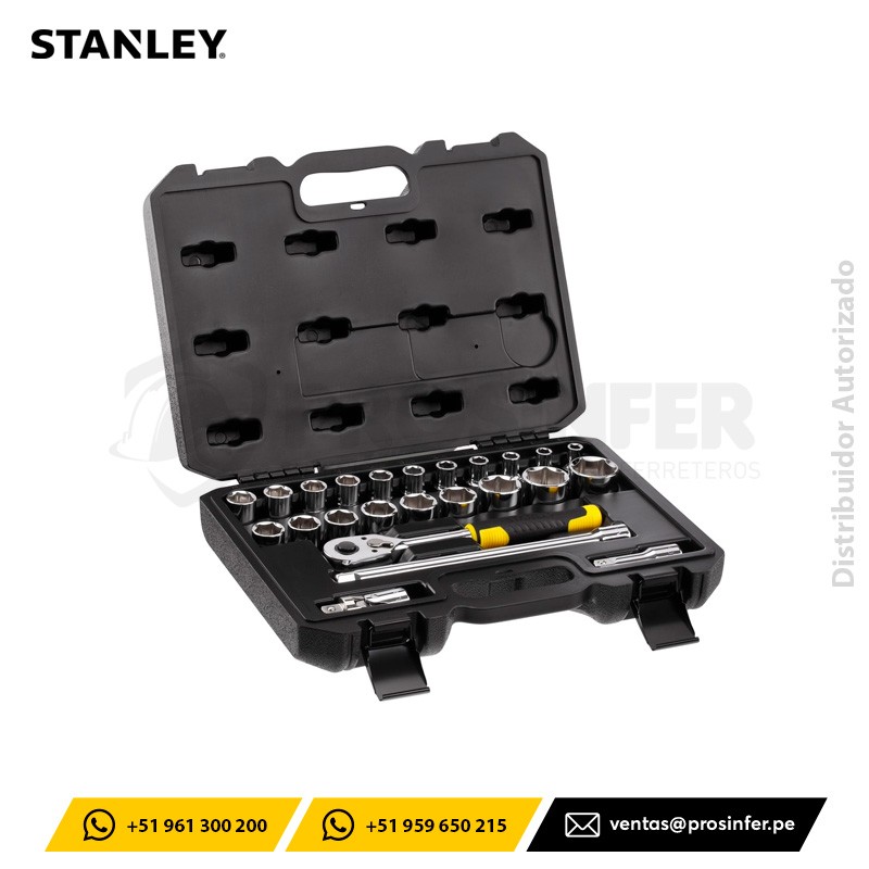 Juego de Herramientas Mecánicas 24 Piezas Stanley STMT82830-LA