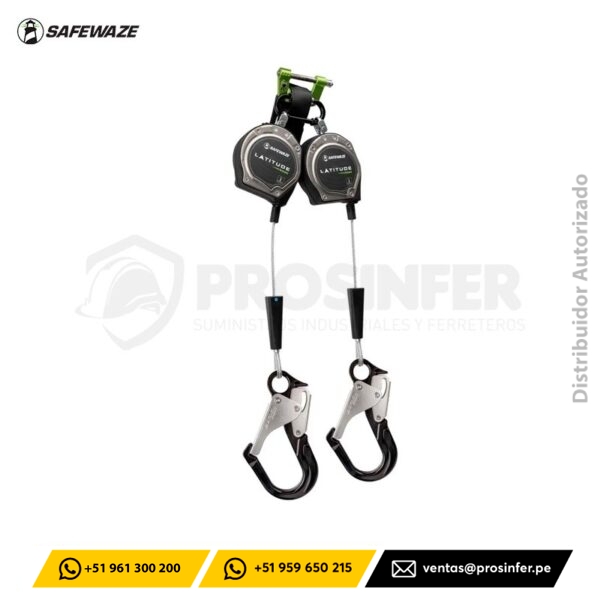 Retractil Latitude Edge 8' Dual Cable SRL-P Safewaze 023-5358