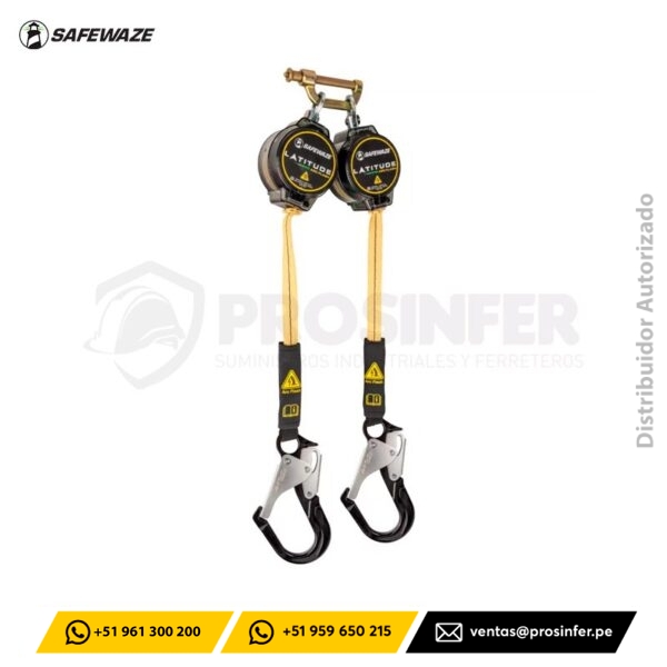Retractil Latitude Pro Arc Flash 7' Dual Web SRL-P Safewaze 020-5220
