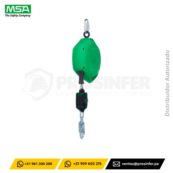 Retráctil V-SHOCK EDGE 15 Metros MSA (VSLEG-151-NE-A)