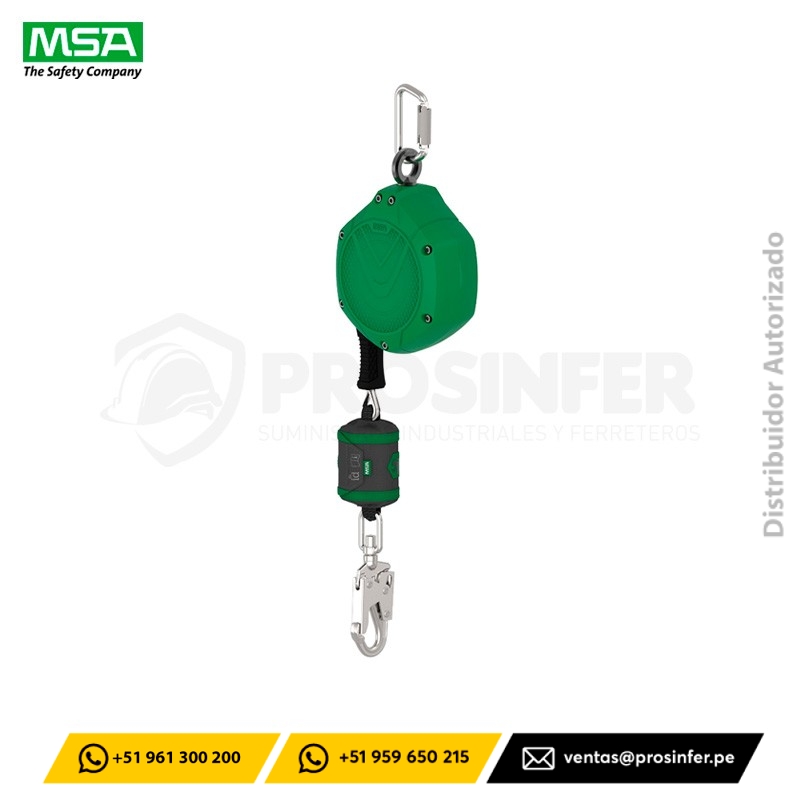 Retráctil V-SHOCK EDGE 6 Metros MSA (VSLEG-061-NE-A)