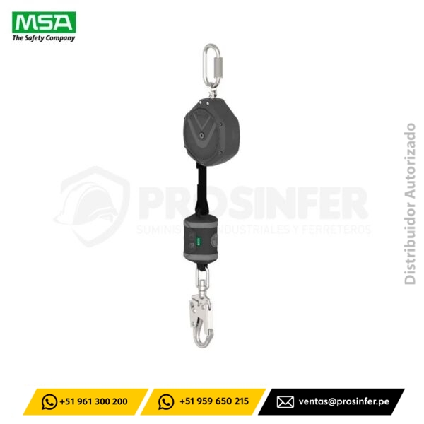 Retráctil V-SHOCK PFL 3 Metros Cinta MSA (VSOHW-031-NE-A)