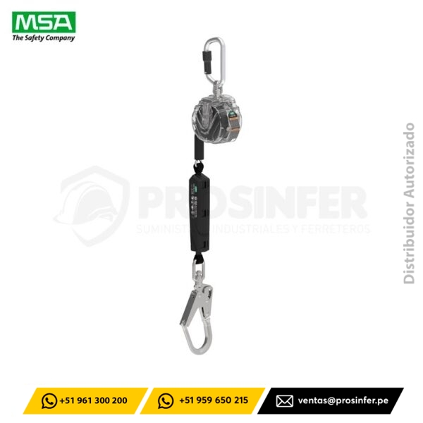 Retráctil V-TEC PFL 3 Metros Cable MSA (VTOHG-031-DM-A)