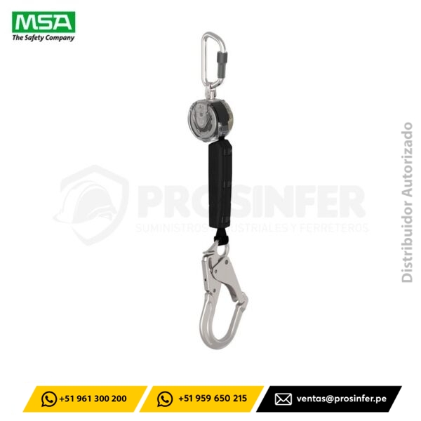 Retráctil V-TEC PFL 3 Metros cable MSA (VTOHW-031-DA-A)