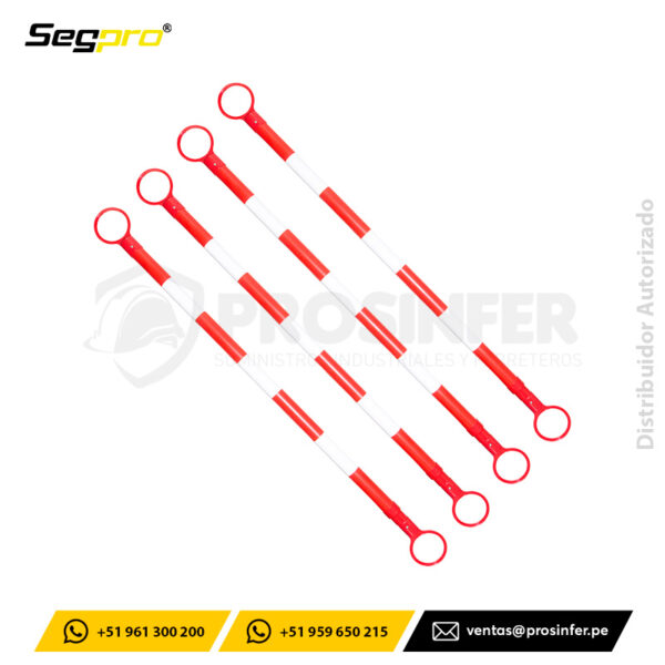 Barra Retractil Rojo/Blanco Segpro