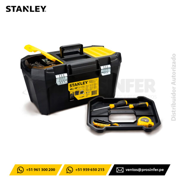 Caja Plástica con Broche Metálico 19" Stanley STST80346-40